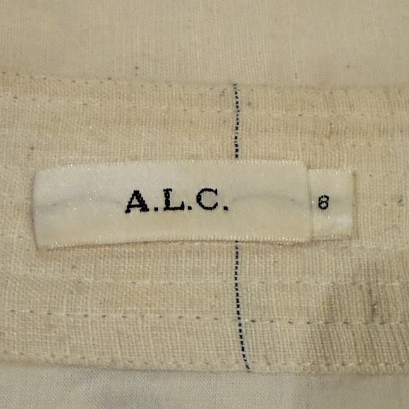 A.L.C Hampton Wrap Ruffle Mini Skirt in White Midnight45305 - Picture 8 of 11